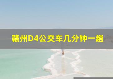 赣州D4公交车几分钟一趟