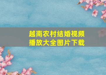 越南农村结婚视频播放大全图片下载