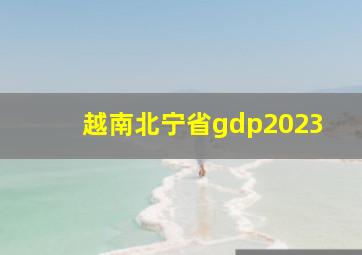 越南北宁省gdp2023