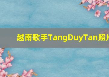 越南歌手TangDuyTan照片