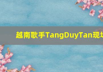 越南歌手TangDuyTan现场