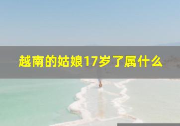 越南的姑娘17岁了属什么