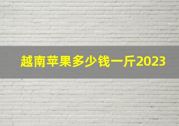 越南苹果多少钱一斤2023