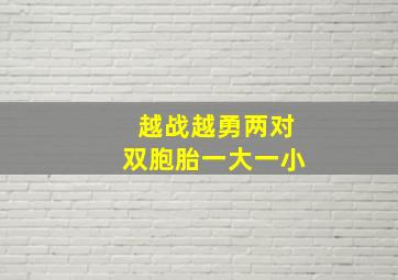 越战越勇两对双胞胎一大一小