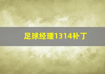 足球经理1314补丁