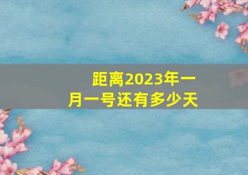 距离2023年一月一号还有多少天