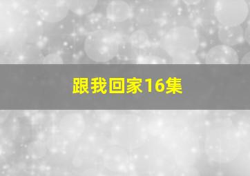 跟我回家16集