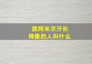 跟阿米尔汗长得像的人叫什么