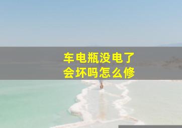 车电瓶没电了会坏吗怎么修