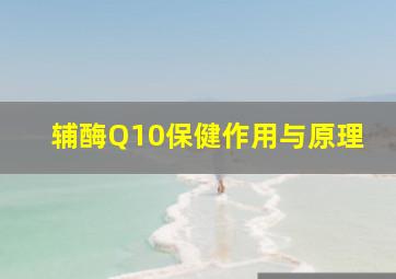 辅酶Q10保健作用与原理