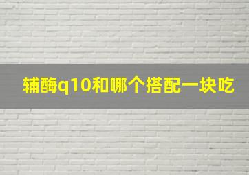 辅酶q10和哪个搭配一块吃