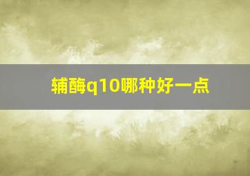 辅酶q10哪种好一点