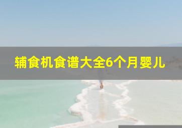 辅食机食谱大全6个月婴儿