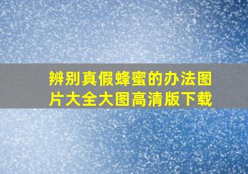 辨别真假蜂蜜的办法图片大全大图高清版下载