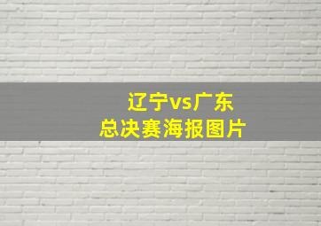 辽宁vs广东总决赛海报图片