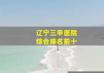 辽宁三甲医院综合排名前十