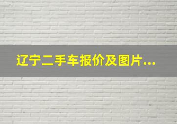 辽宁二手车报价及图片...