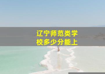 辽宁师范类学校多少分能上