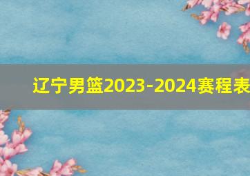 辽宁男篮2023-2024赛程表