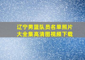 辽宁男篮队员名单照片大全集高清图视频下载