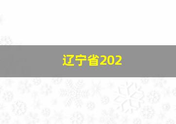 辽宁省202