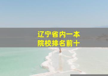 辽宁省内一本院校排名前十