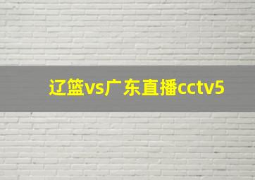 辽篮vs广东直播cctv5