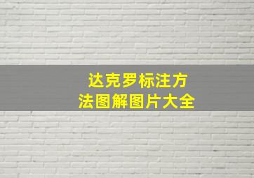 达克罗标注方法图解图片大全