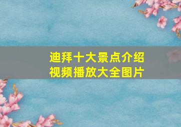 迪拜十大景点介绍视频播放大全图片