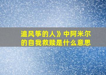 追风筝的人》中阿米尔的自我救赎是什么意思