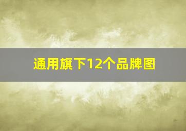 通用旗下12个品牌图