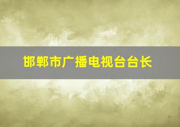 邯郸市广播电视台台长