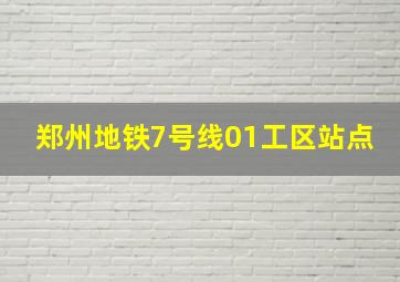 郑州地铁7号线01工区站点