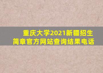 重庆大学2021新疆招生简章官方网站查询结果电话