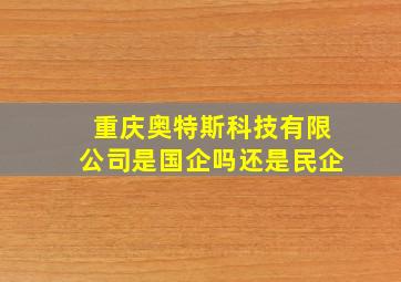 重庆奥特斯科技有限公司是国企吗还是民企