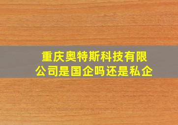 重庆奥特斯科技有限公司是国企吗还是私企