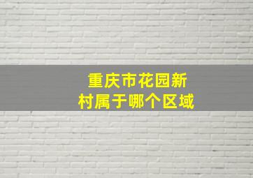 重庆市花园新村属于哪个区域