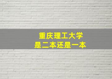 重庆理工大学是二本还是一本