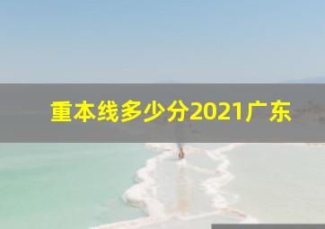 重本线多少分2021广东