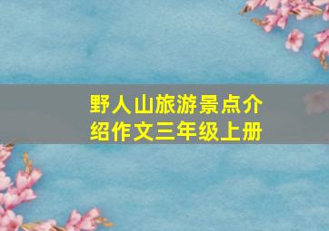 野人山旅游景点介绍作文三年级上册