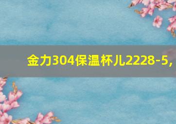 金力304保温杯儿2228-5,