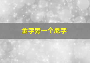 金字旁一个尼字