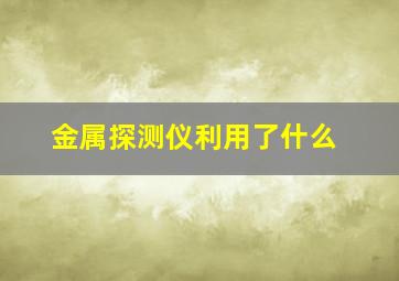 金属探测仪利用了什么