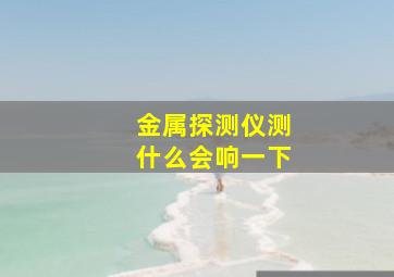 金属探测仪测什么会响一下