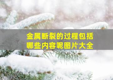 金属断裂的过程包括哪些内容呢图片大全