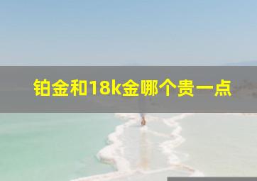 铂金和18k金哪个贵一点