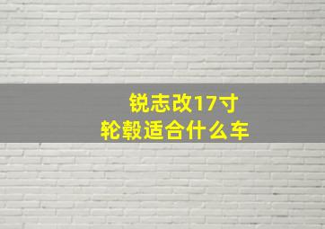 锐志改17寸轮毂适合什么车