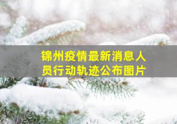 锦州疫情最新消息人员行动轨迹公布图片