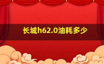 长城h62.0油耗多少