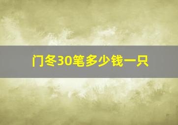 门冬30笔多少钱一只